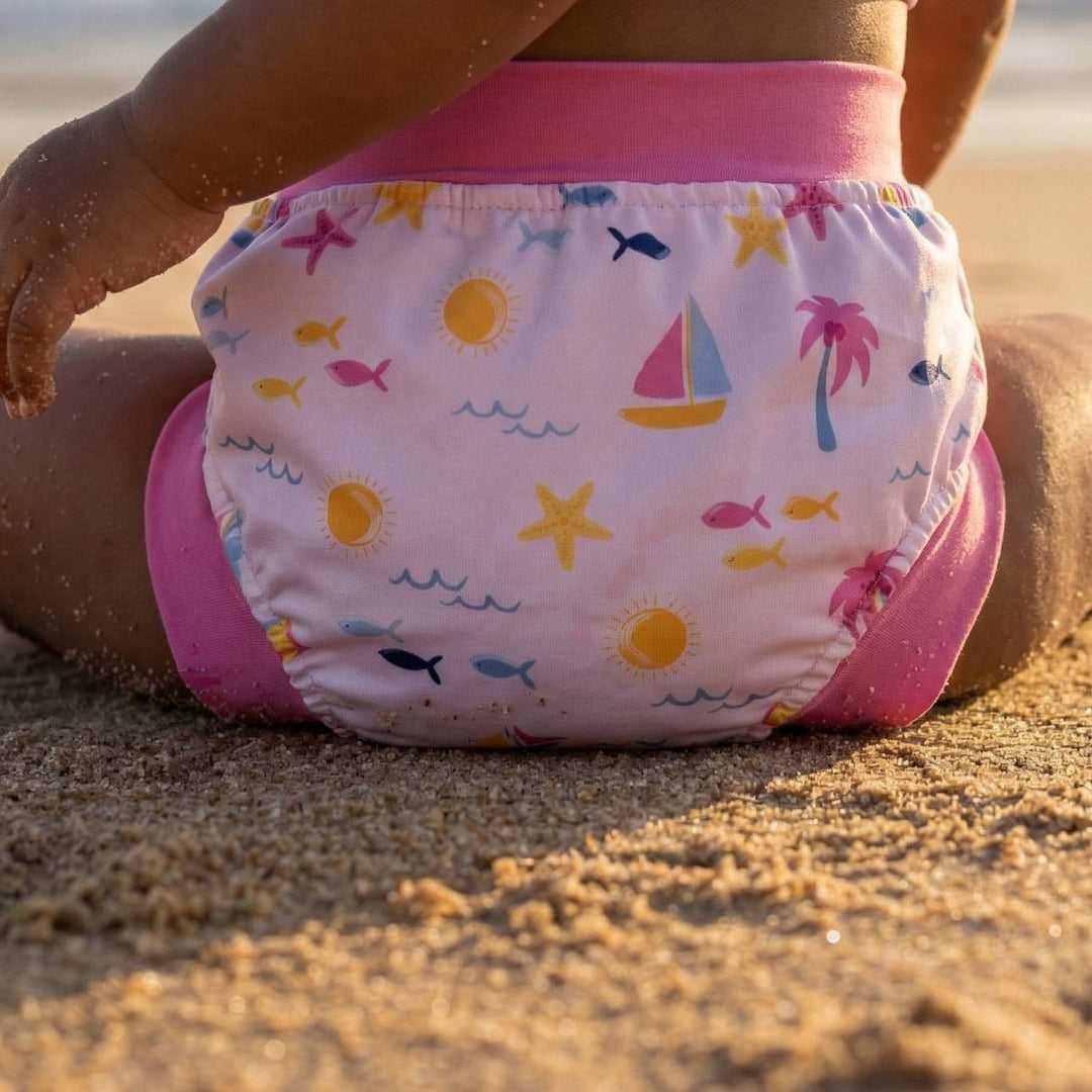 PLUM Swim Nappy - Maui(Pink)