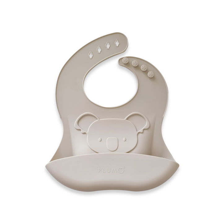 PLUM Silicone Koala Bib - Sand