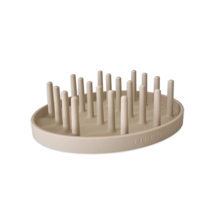Plum Mini Hedgehog Silicone Drying Rack - Sand
