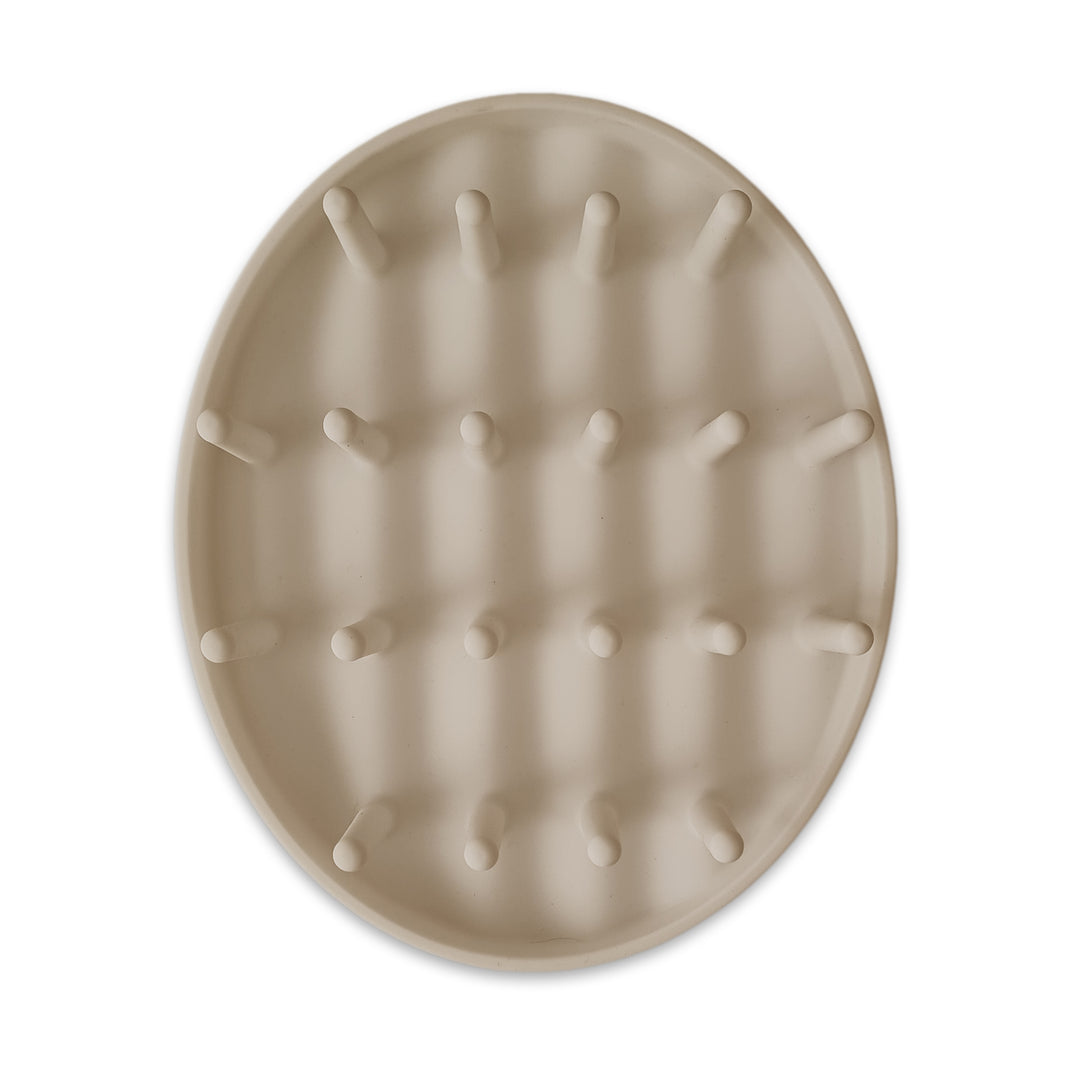Plum Mini Hedgehog Silicone Drying Rack - Sand