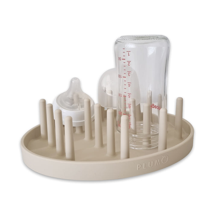 Plum Mini Hedgehog Silicone Drying Rack - Sand