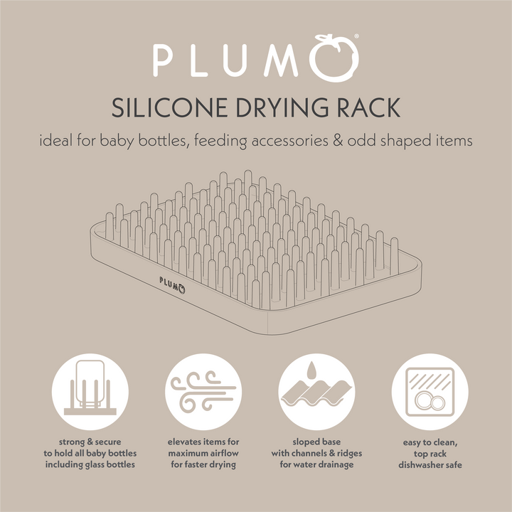 PLUM Hedgehog Silicone Drying Rack - Sand