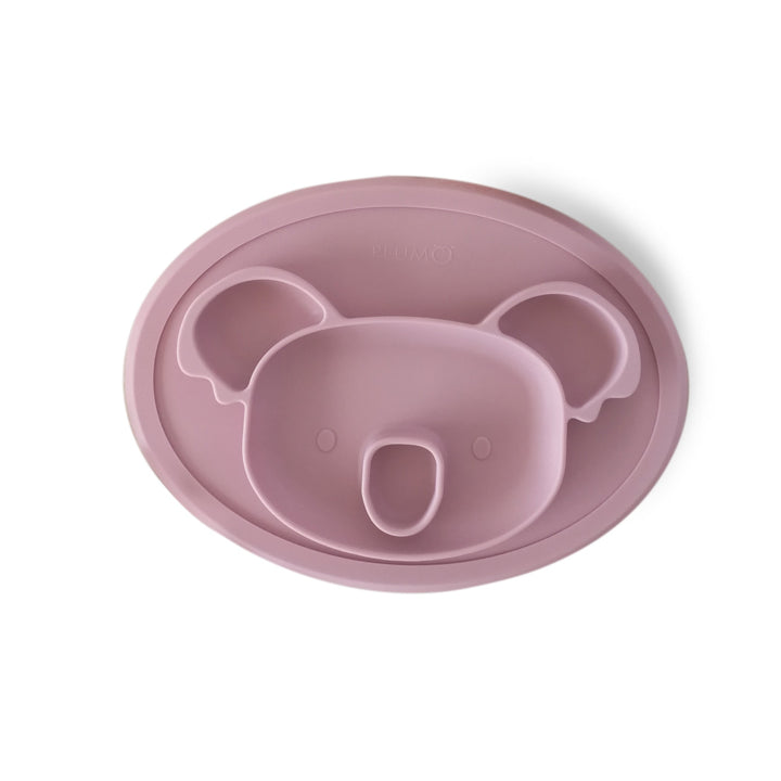 Plum Silicone Placemat Plate Koala - Dusty Berry