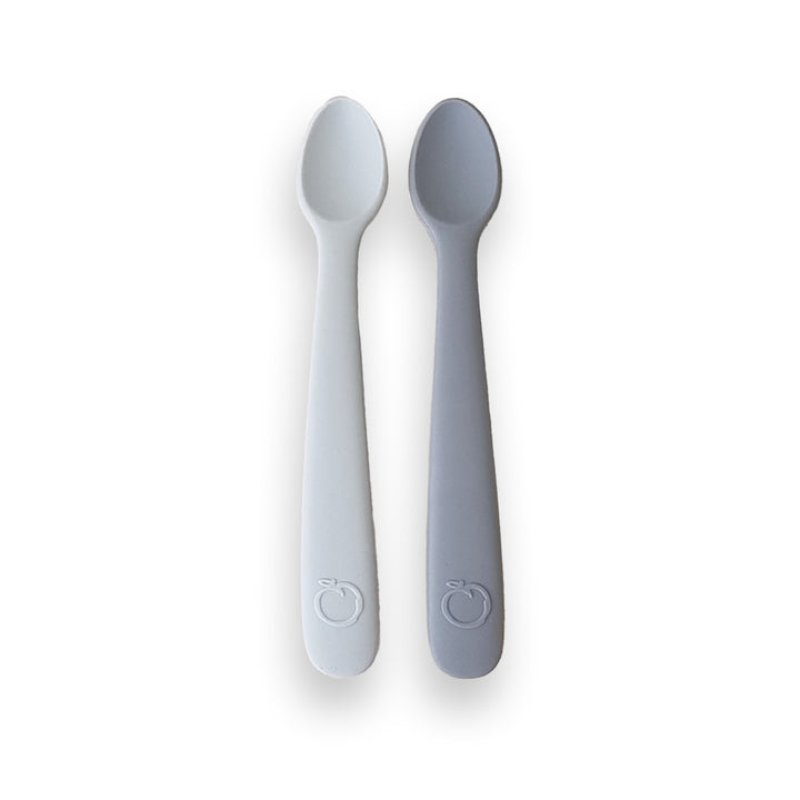 PLUM 2 Pack First Feeding Spoons - Ash & Grey