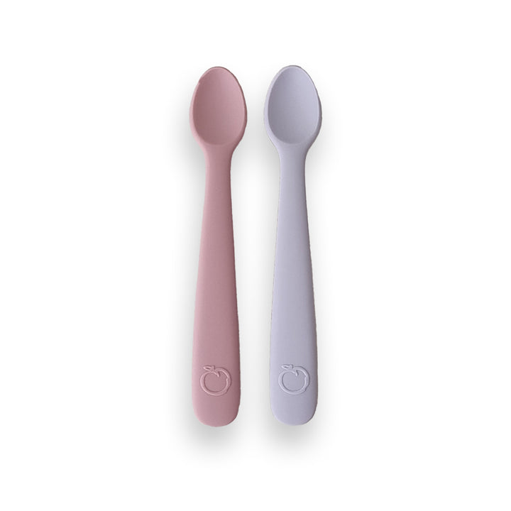 PLUM 2 Pack First Feeding Spoons - Dusty Berry & LIlac