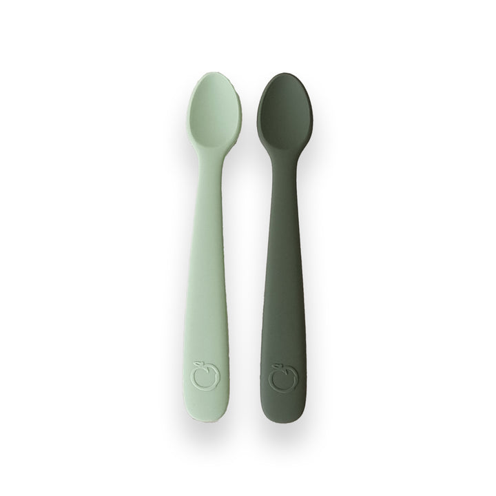 PLUM 2 Pack First Feeding Spoons - Pesto & Olive