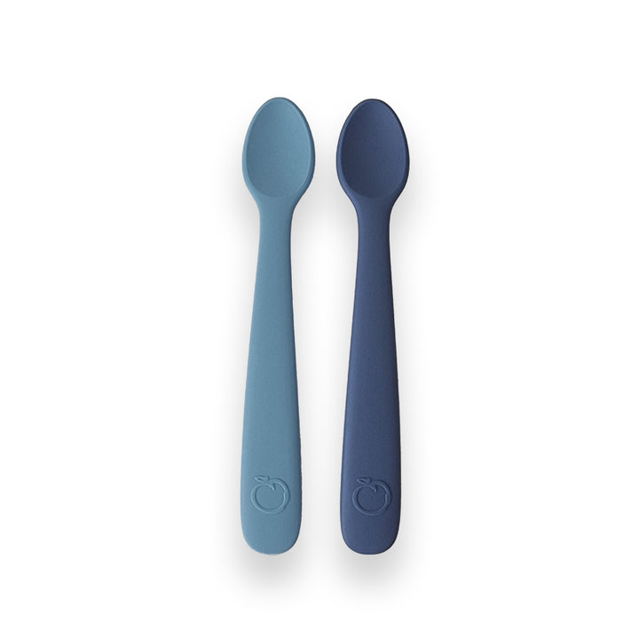PLUM 2 Pack First Feeding Spoons - Denim & Teal