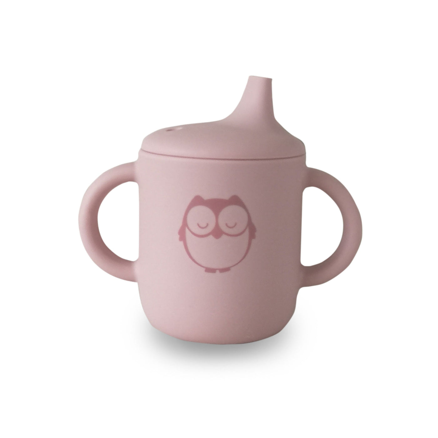 My Baby Silicone Sippy Cup (Owl) - Blush