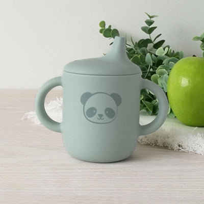 My Baby Silicone Sippy Cup (Panda) - Sage